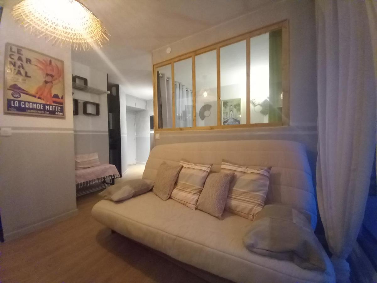 Rose Cote Mer Studio Et Garage, Entree Autonome Apartment La Grande Motte Ngoại thất bức ảnh